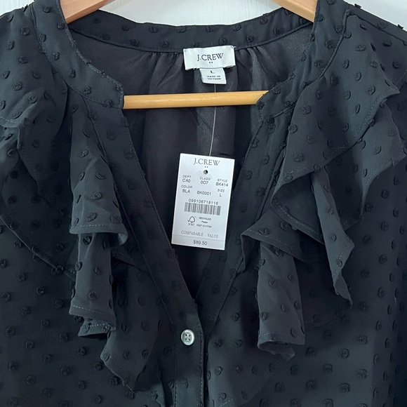 Set of two NWT JCrew Swiss dot button front blouse. - Picture 6 of 8